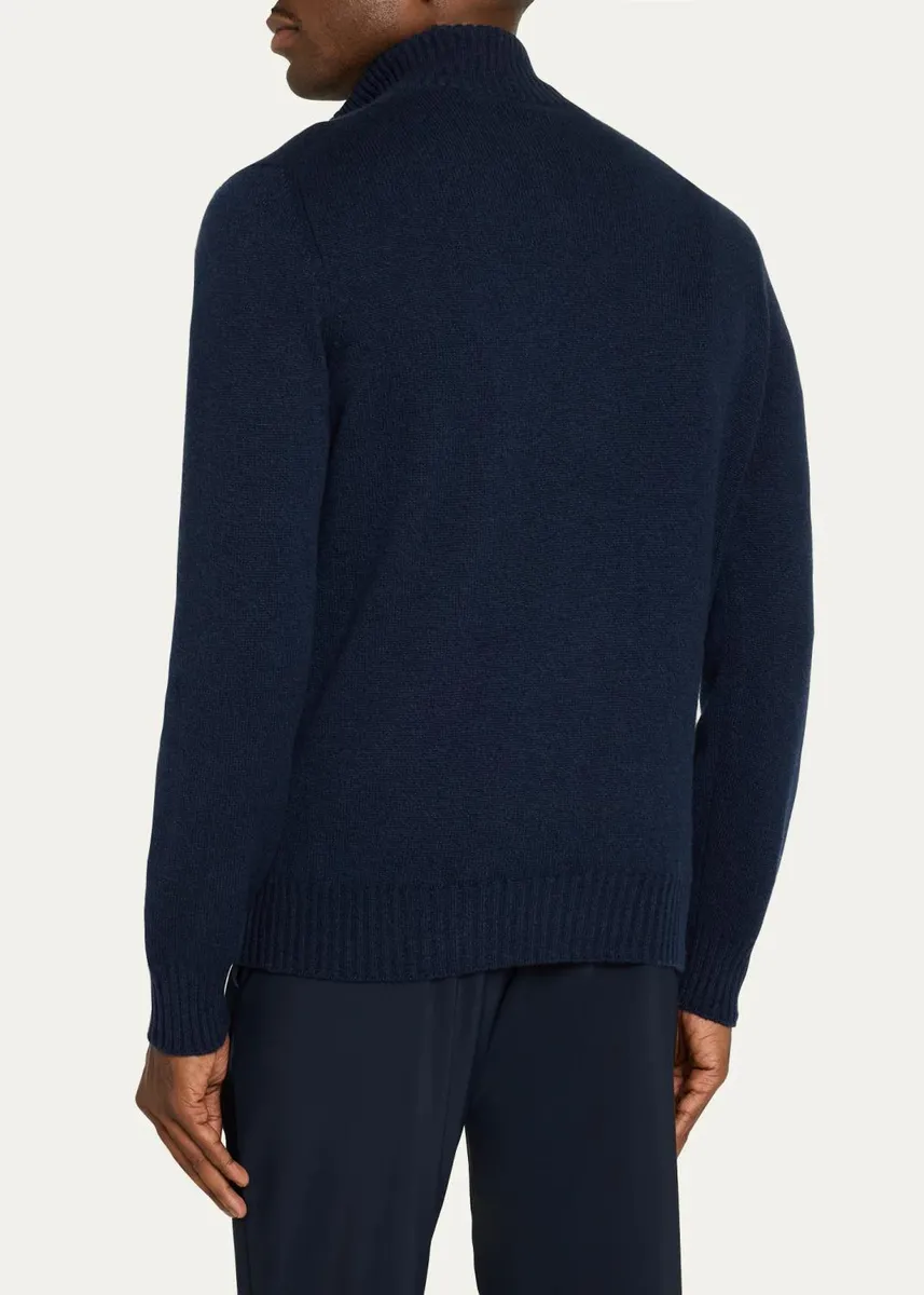 Cesare Attolini Men's Cashmere Half-Zip Sweater | Thumbnail 13 Cesare Attolini Men's Cashmere Half-Zip Sweater | Thumbnail 13