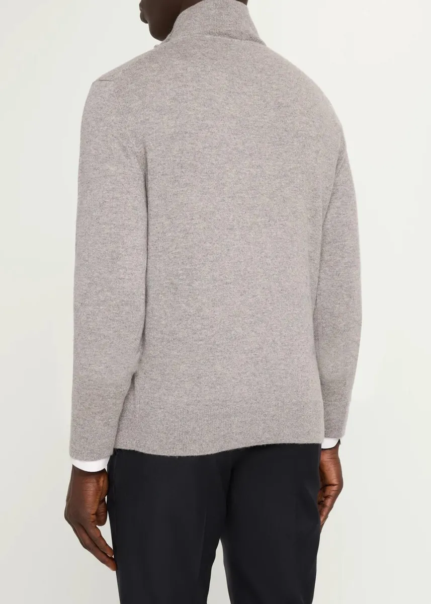Cesare Attolini Men's Cashmere Half-Zip Sweater | Thumbnail 8 Cesare Attolini Men's Cashmere Half-Zip Sweater | Thumbnail 8