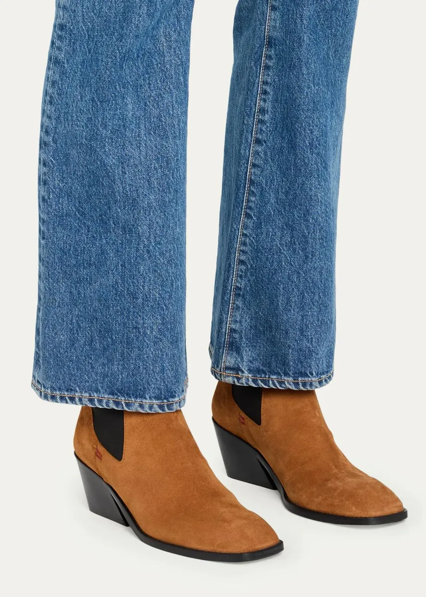 NODALETO 65mm Suede Chelsea Booties | Thumbnail 2