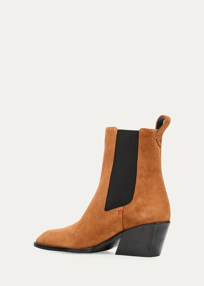 NODALETO 65mm Suede Chelsea Booties | Thumbnail 4