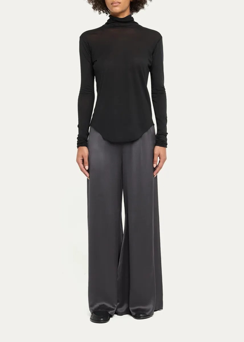 ALL THREE Olympia Silk Wide-Leg Pants | Thumbnail 2