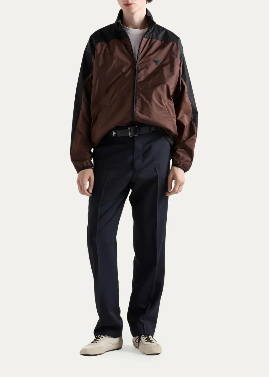Prada Men's Mohair Comfort Straight-Leg Pants | Thumbnail 2 Prada Men's Mohair Comfort Straight-Leg Pants | Thumbnail 2