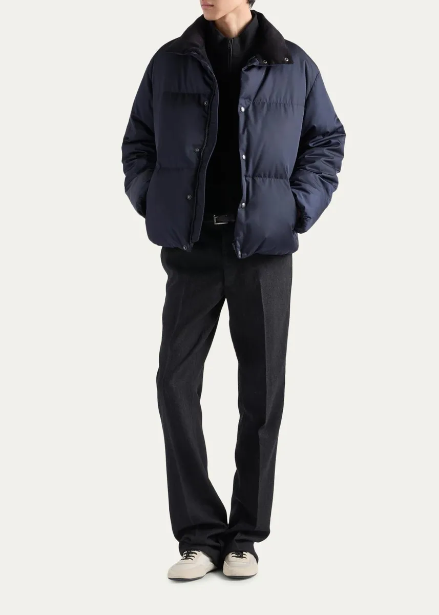 Prada Men's Re-Nylon Puffer Jacket | Thumbnail 2