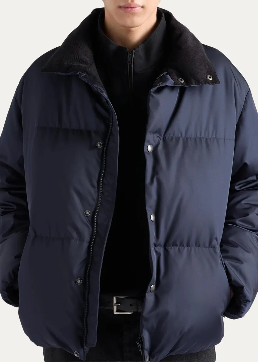 Prada Men's Re-Nylon Puffer Jacket | Thumbnail 4