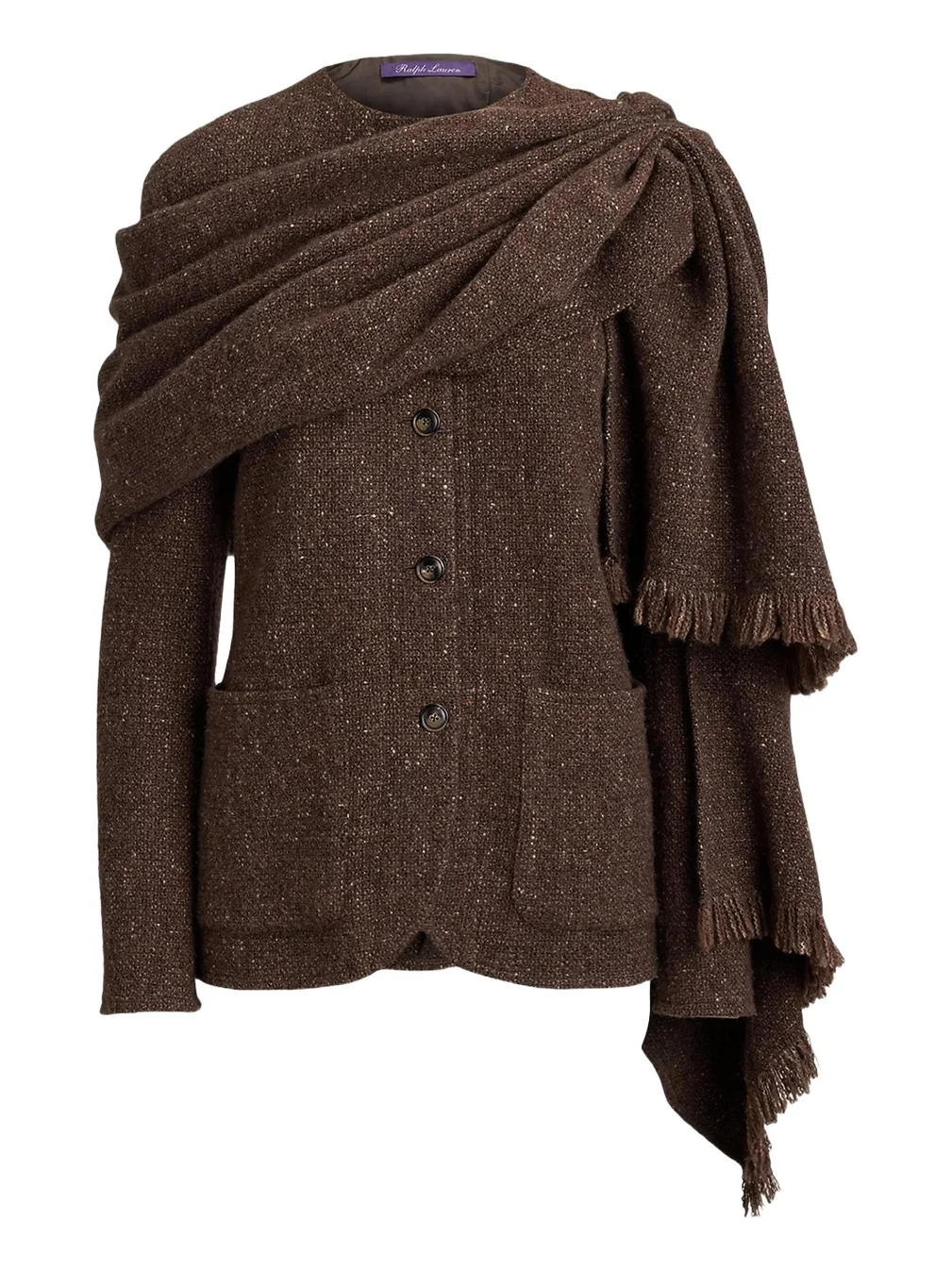 Ralph Lauren Collection Alira Wool-Blend Donegal Tweed Jacket