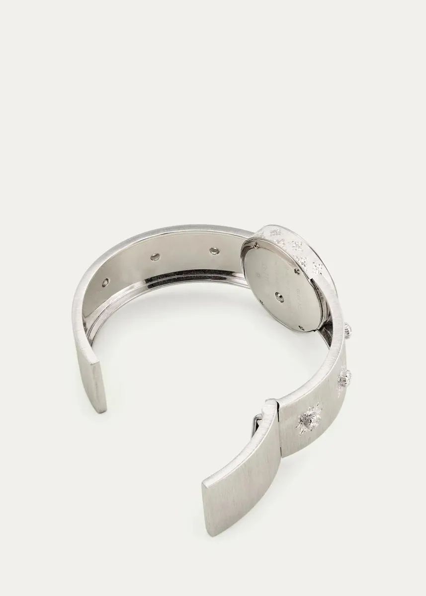 Buccellati Macri Classica Diams Diams 18K White Gold Watch with Diamonds, 24mm | Thumbnail 4