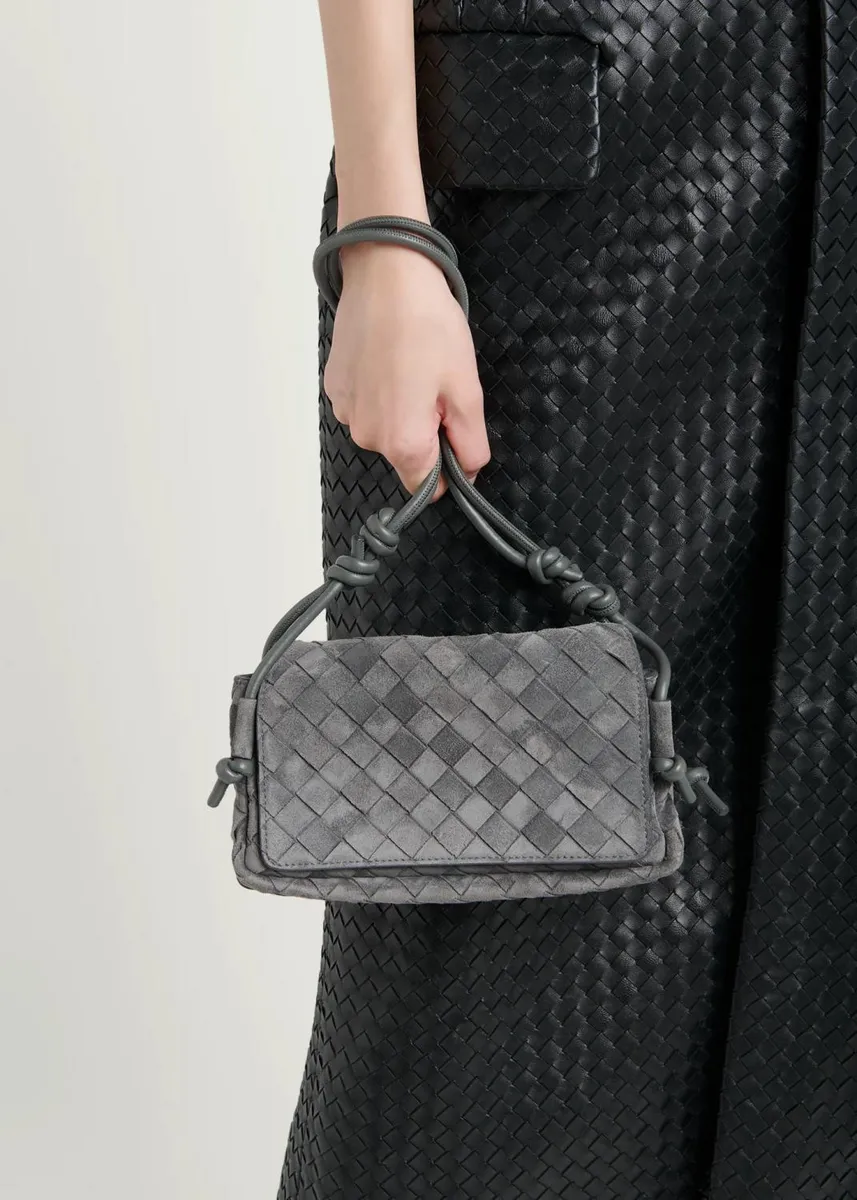 Bottega Veneta Smooth Suede Crossbody Bag | Thumbnail 2