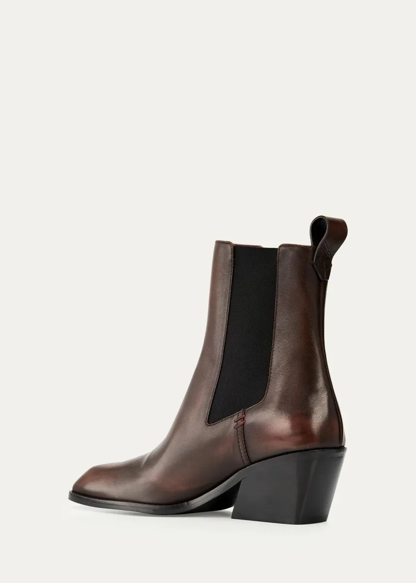 NODALETO 65mm Leather Chelsea Booties | Thumbnail 4 NODALETO 65mm Leather Chelsea Booties | Thumbnail 4