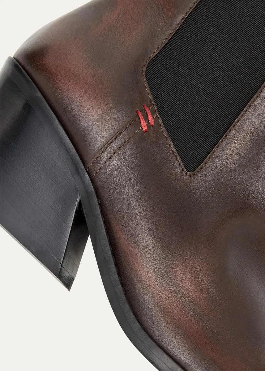 NODALETO 65mm Leather Chelsea Booties | Thumbnail 5 NODALETO 65mm Leather Chelsea Booties | Thumbnail 5