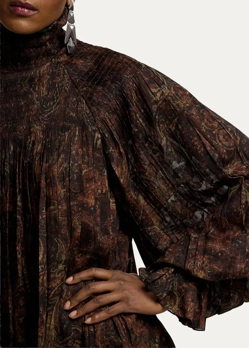 Ralph Lauren Collection Maddison Paisley Fil Coupé Top | Thumbnail 5 Ralph Lauren Collection Maddison Paisley Fil Coupé Top | Thumbnail 5