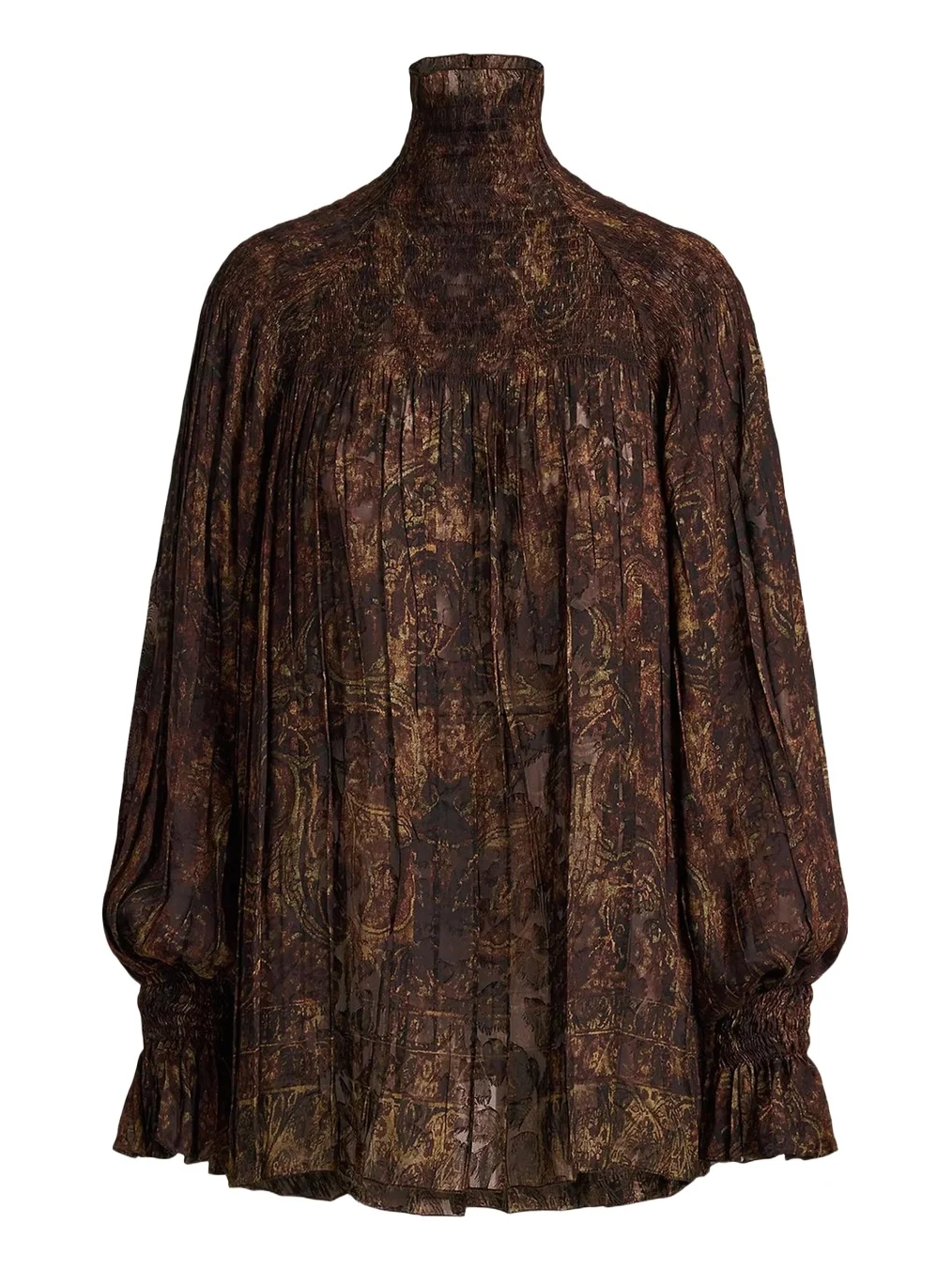 Ralph Lauren Collection Maddison Paisley Fil Coupé Top