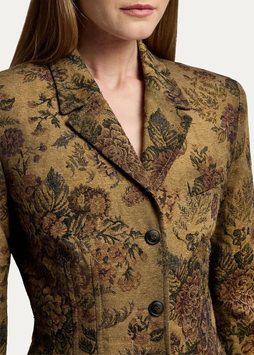 Ralph Lauren Collection Maurice Floral Gobelin Single-Breasted Jacket | Thumbnail 5 Ralph Lauren Collection Maurice Floral Gobelin Single-Breasted Jacket | Thumbnail 5