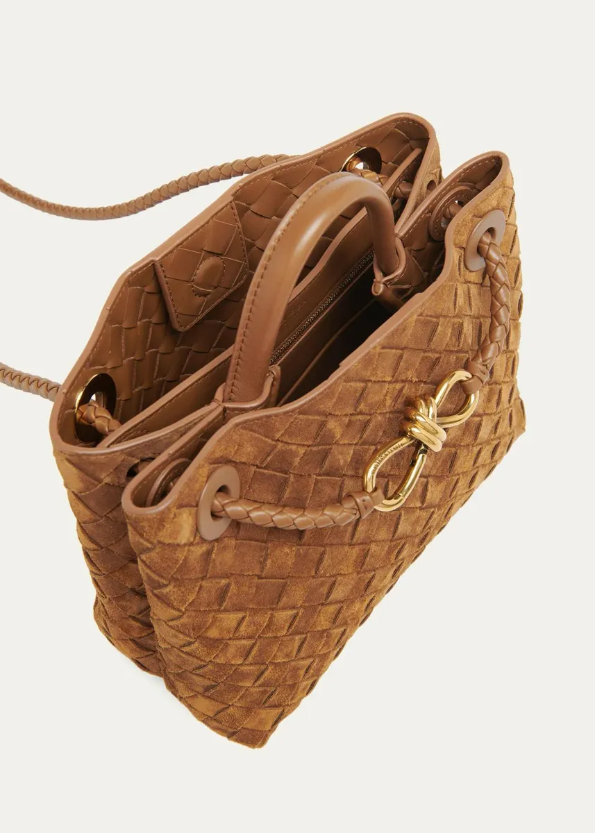 Bottega Veneta Andiamo Suede Top-Handle Bag | Thumbnail 7