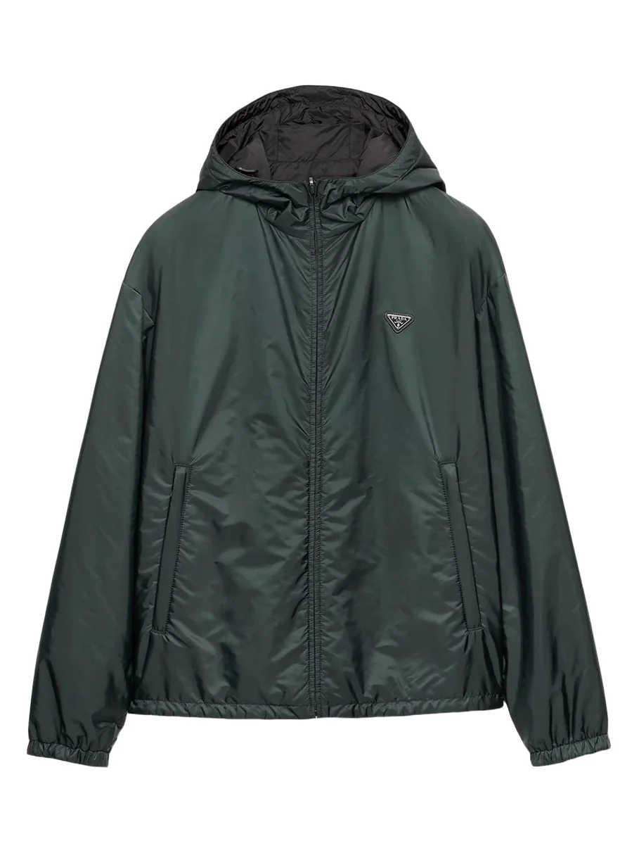 Prada Men's Re-Nylon Hooded Full-Zip Jacket
