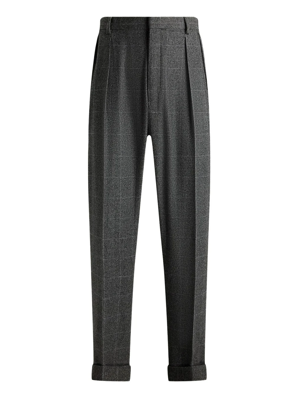 Men's Glenn Hand-Tailored Tick-Weave Trousers Men's Glenn Hand-Tailored Tick-Weave Trousers