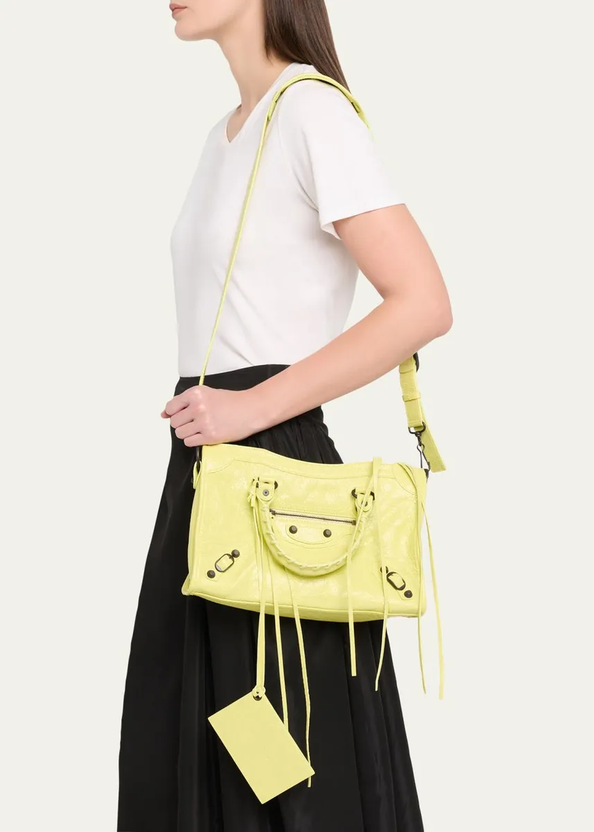 Balenciaga Le City Small Leather Top-Handle Bag | Thumbnail 4