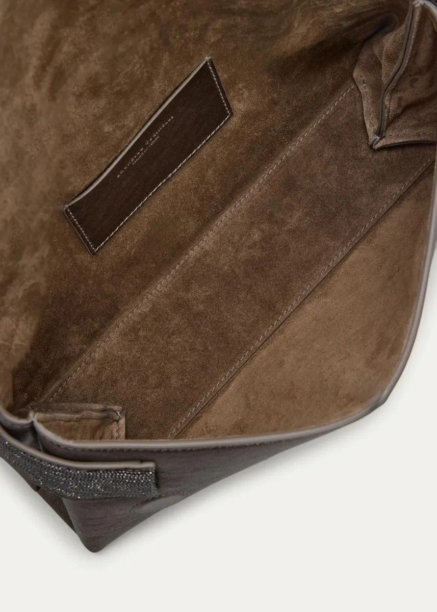 Brunello Cucinelli Metallic Leather Top-Handle Bag | Thumbnail 4 Brunello Cucinelli Metallic Leather Top-Handle Bag | Thumbnail 4