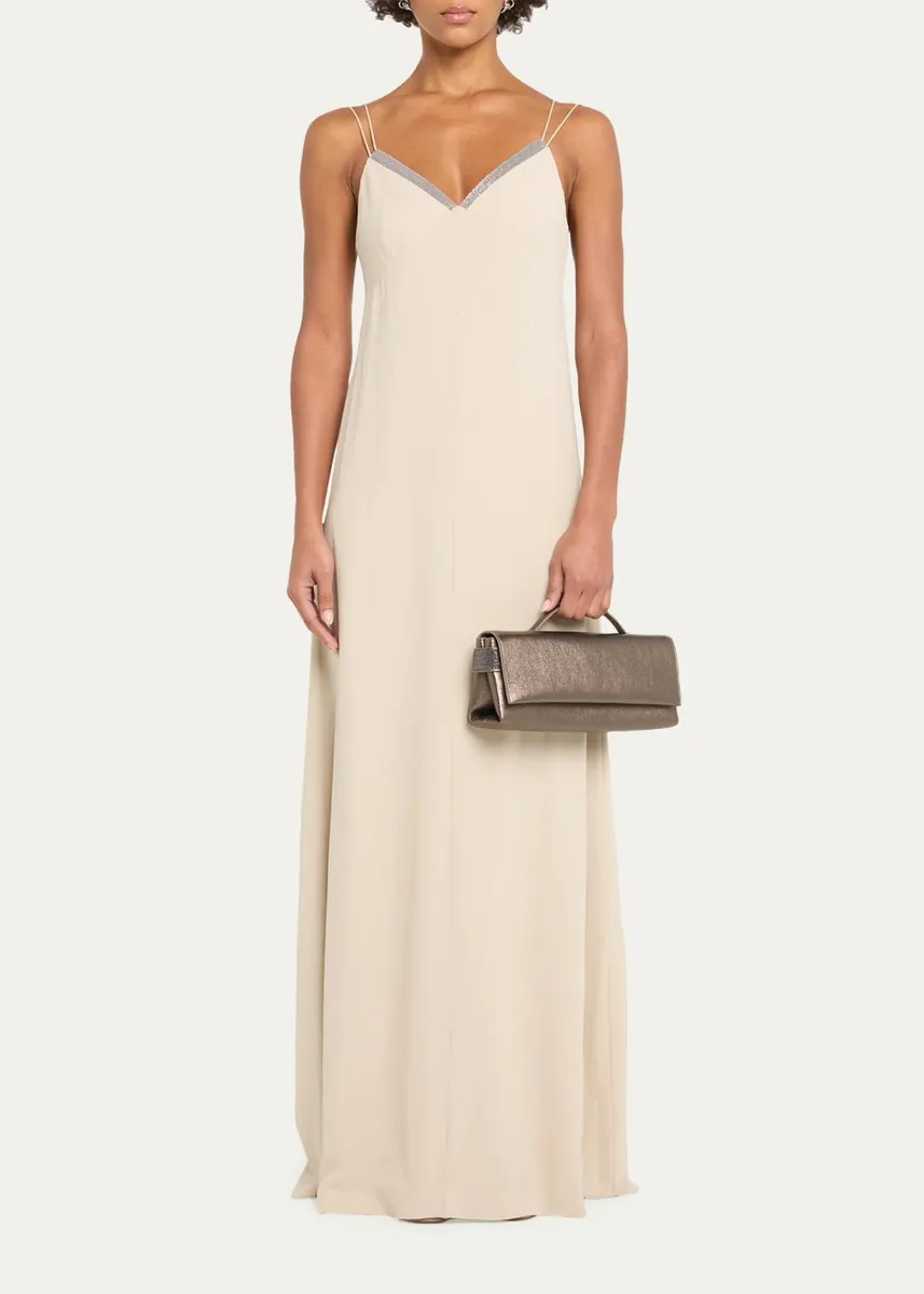 Brunello Cucinelli Metallic Leather Top-Handle Bag | Thumbnail 5 Brunello Cucinelli Metallic Leather Top-Handle Bag | Thumbnail 5