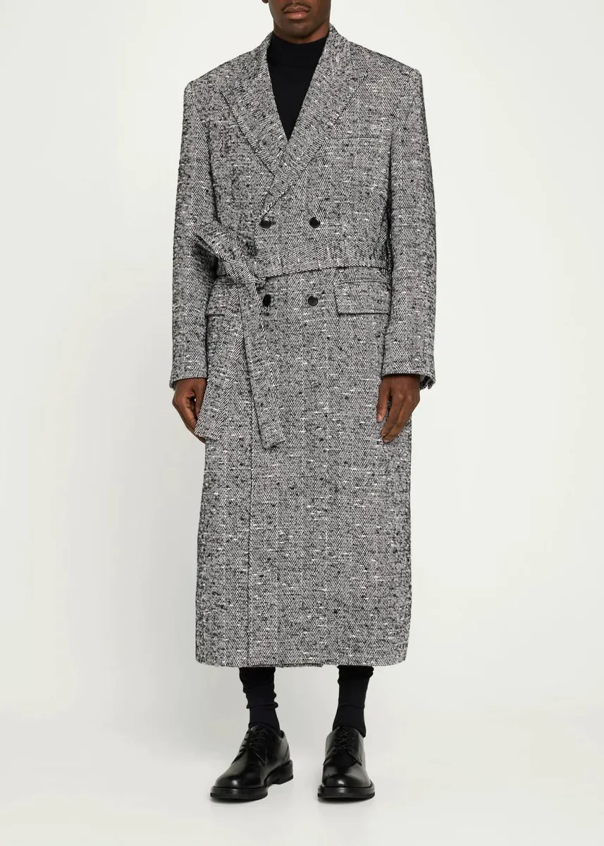 PUBLIC SCHOOL NEW YORK Men's Steinway Herringbone Coat | Thumbnail 4 PUBLIC SCHOOL NEW YORK Men's Steinway Herringbone Coat | Thumbnail 4