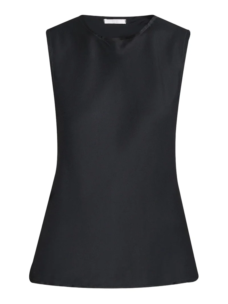 ALL THREE Carine Silk Sleeveless Top