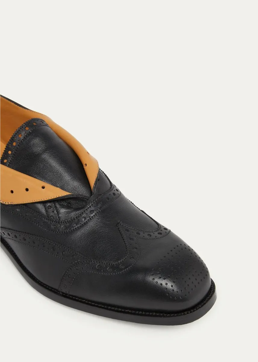 Balenciaga Men's x JM Weston Leather Wingtip Brogues | Thumbnail 3 Balenciaga Men's x JM Weston Leather Wingtip Brogues | Thumbnail 3