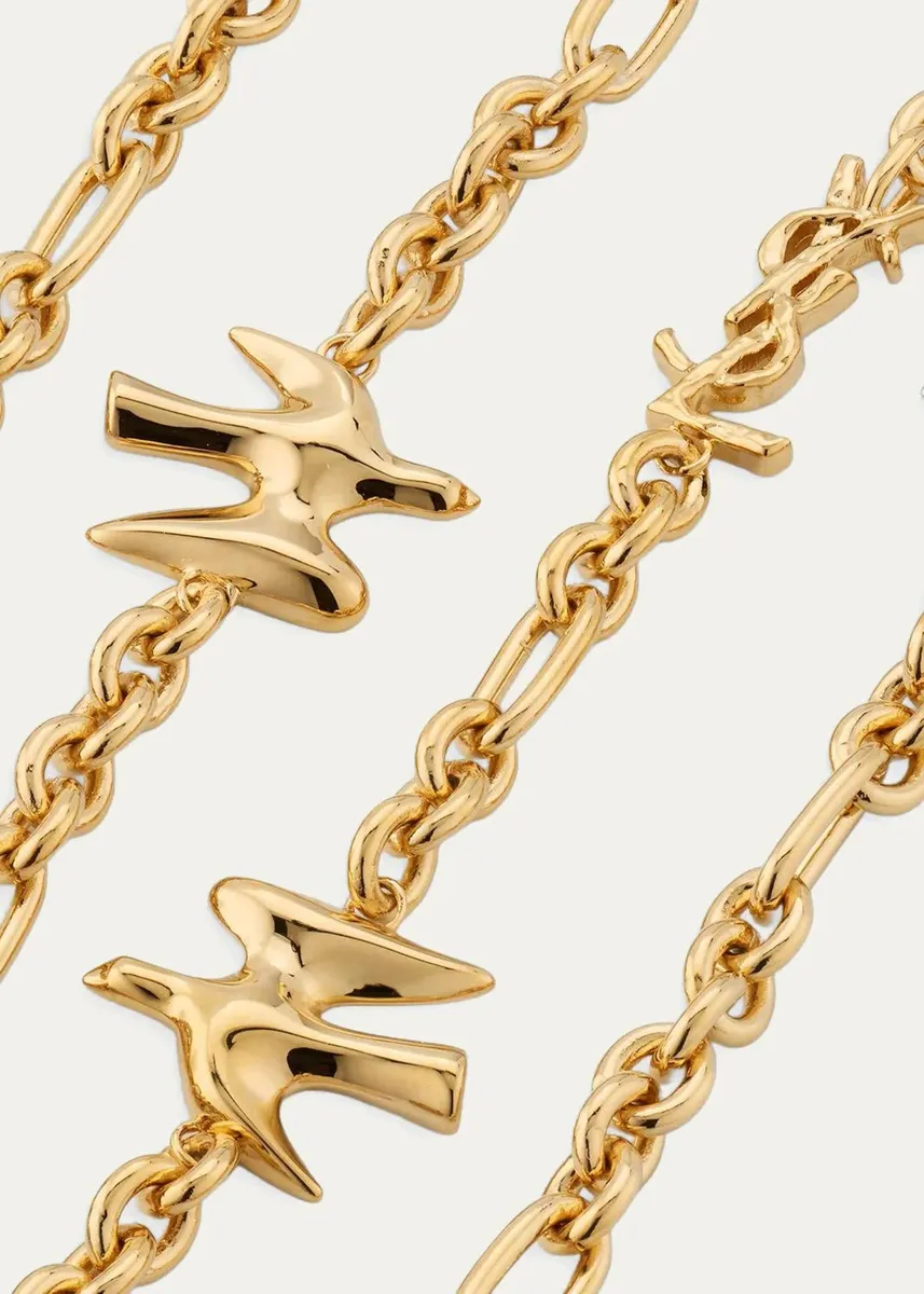 Saint Laurent YSL Dove Chain Necklace | Thumbnail 3