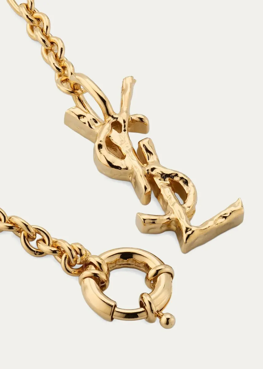 Saint Laurent YSL Dove Chain Necklace | Thumbnail 4