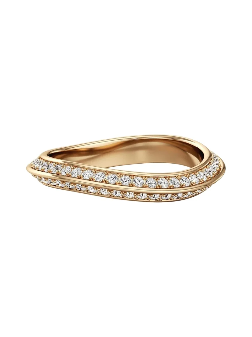 18K Yellow Gold Diamond Band Ring