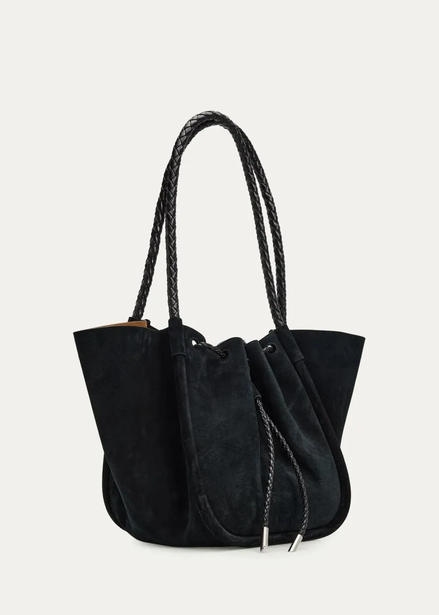 Proenza Schouler Large Ruched Suede Tote Bag | Thumbnail 3 Proenza Schouler Large Ruched Suede Tote Bag | Thumbnail 3