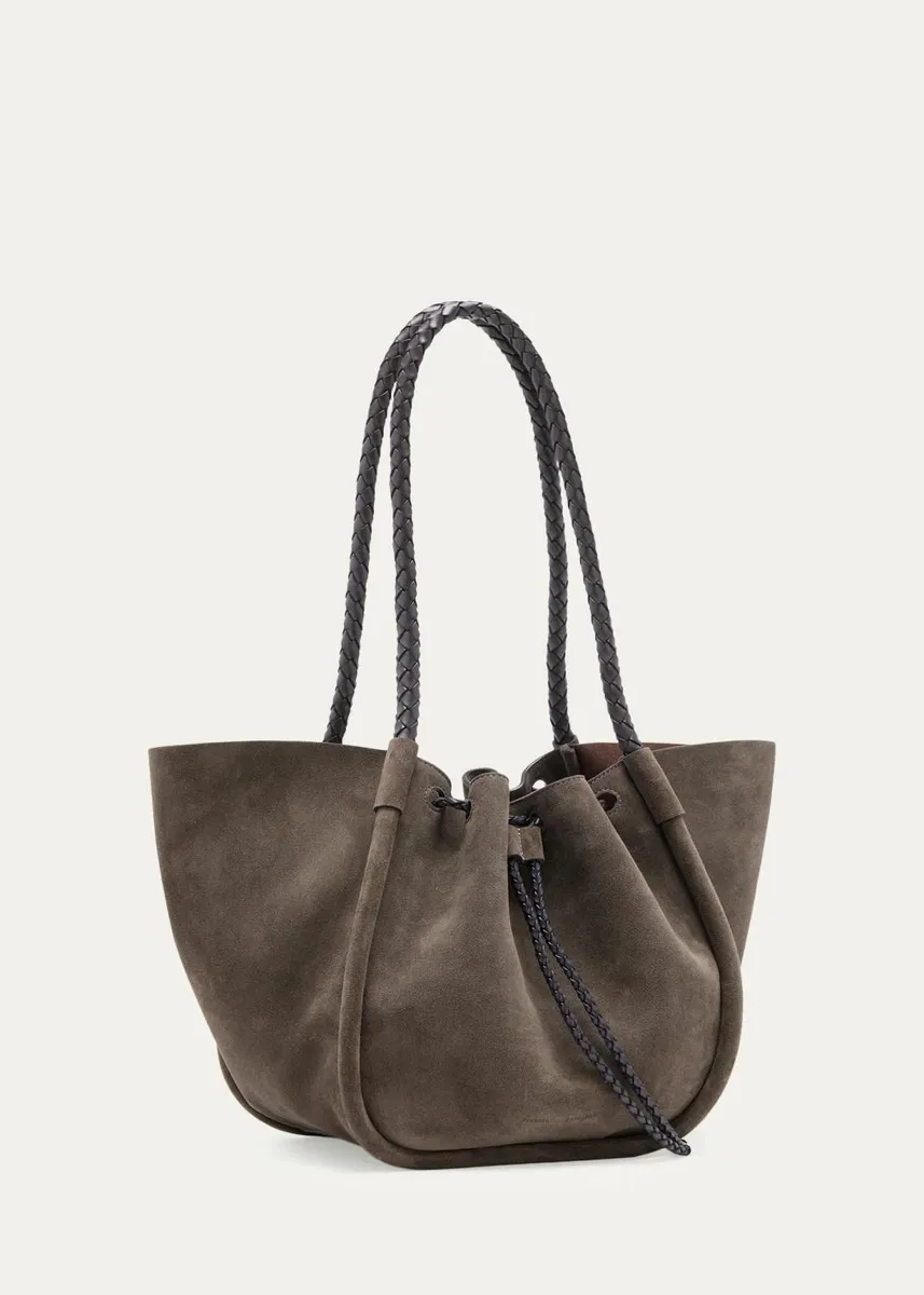 Proenza Schouler Large Ruched Suede Tote Bag | Thumbnail 7 Proenza Schouler Large Ruched Suede Tote Bag | Thumbnail 7