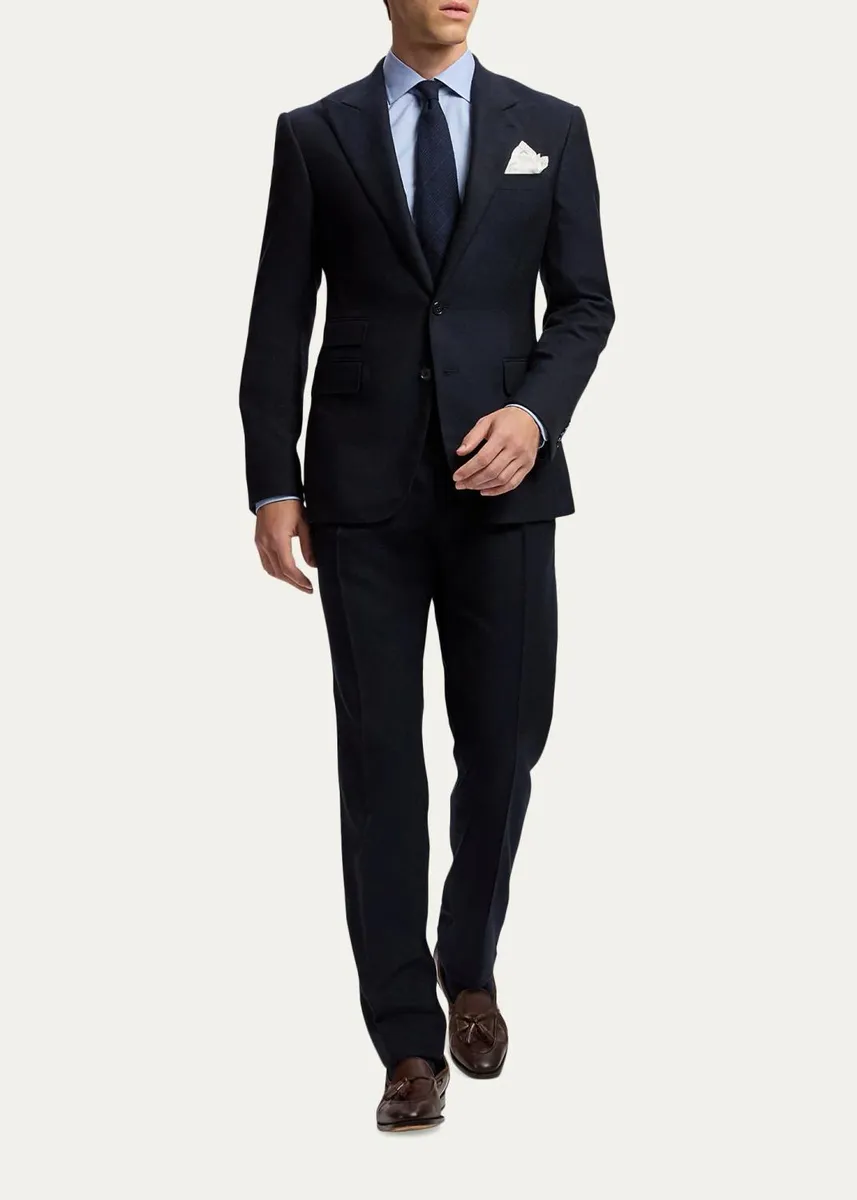Ralph Lauren Purple Label Men's Gregory Hand-Tailored Cashmere Trousers | Thumbnail 2 Ralph Lauren Purple Label Men's Gregory Hand-Tailored Cashmere Trousers | Thumbnail 2