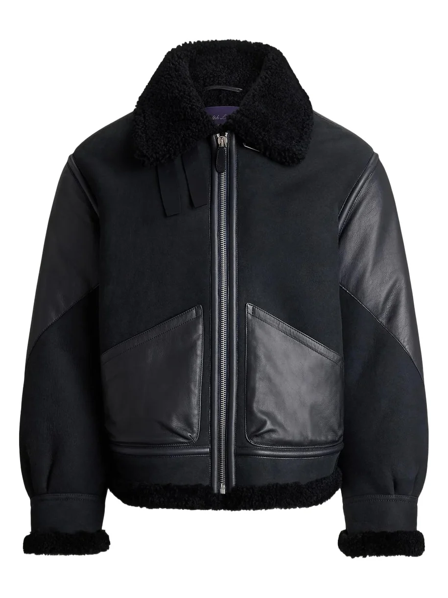 Ralph Lauren Purple Label Men's Lutton Shearling Aviator Jacket