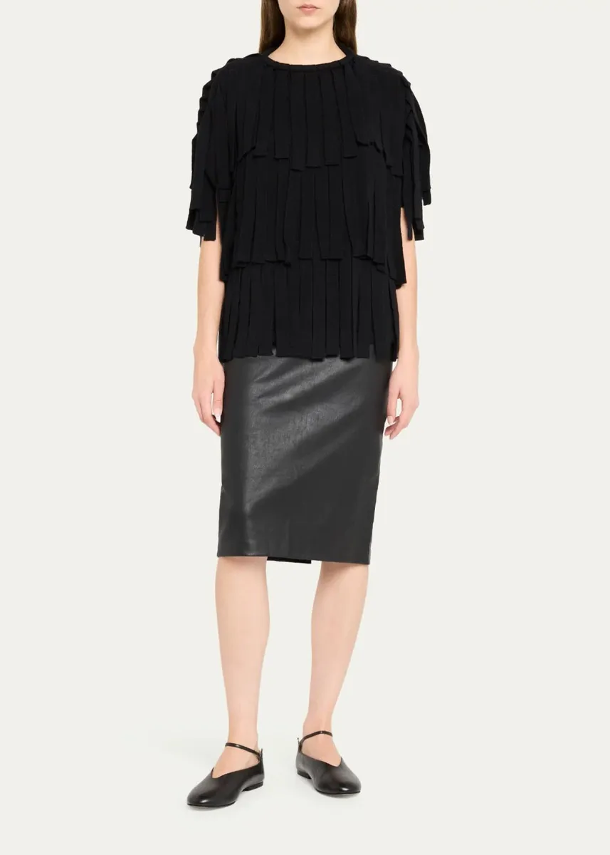 Haikure Natalia Tiered Fringe Wool Top | Thumbnail 2 Haikure Natalia Tiered Fringe Wool Top | Thumbnail 2