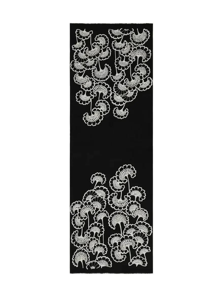 Velour Bloom Merino Wool Scarf Velour Bloom Merino Wool Scarf