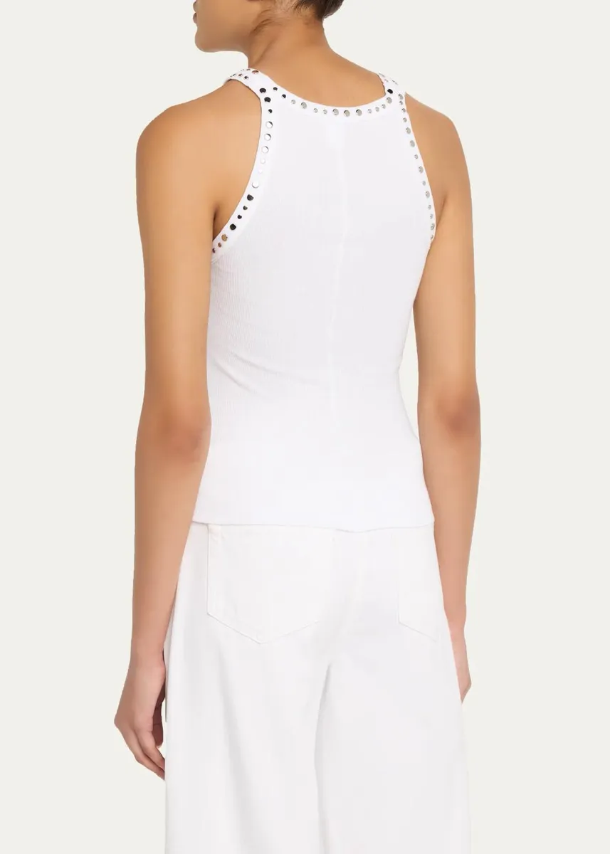 RE/DONE Multi-Stud Ribbed Tank Top | Thumbnail 3 RE/DONE Multi-Stud Ribbed Tank Top | Thumbnail 3