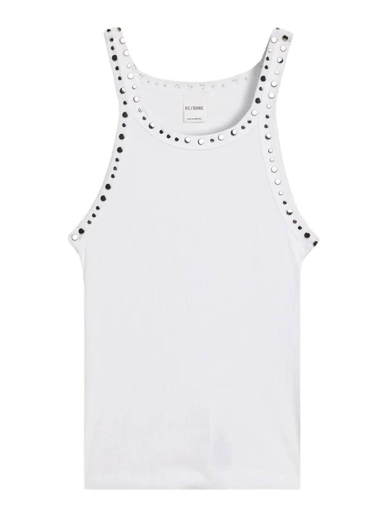 Multi-Stud Ribbed Tank Top Multi-Stud Ribbed Tank Top