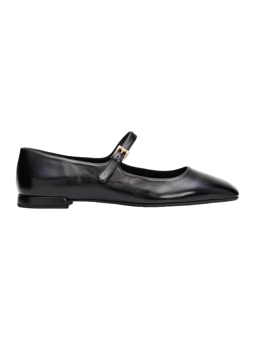 Prada Leather Mary Jane Ballerina Flats