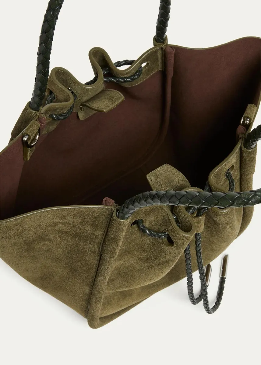 Proenza Schouler Small Ruched Suede Tote Bag | Thumbnail 3 Proenza Schouler Small Ruched Suede Tote Bag | Thumbnail 3