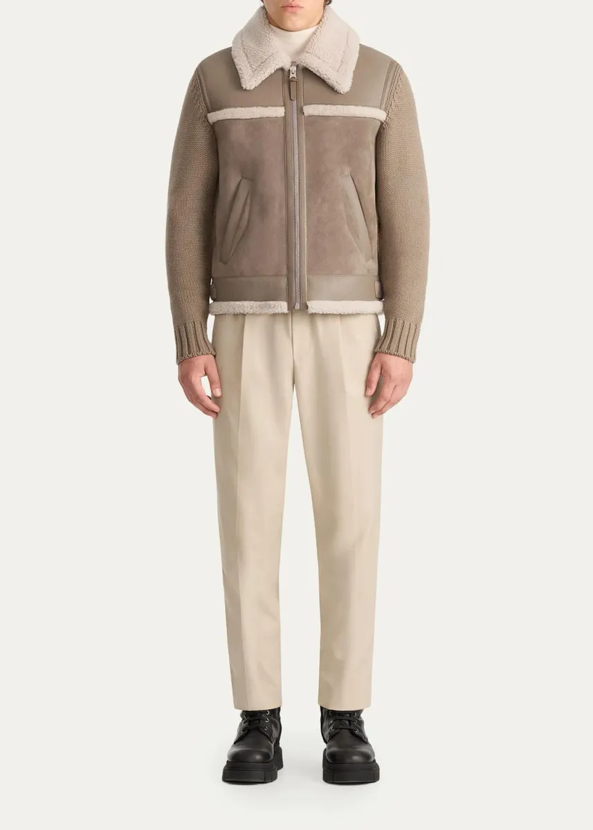 Mackage Men's Torrian Suede Shearling Jacket | Thumbnail 2 Mackage Men's Torrian Suede Shearling Jacket | Thumbnail 2