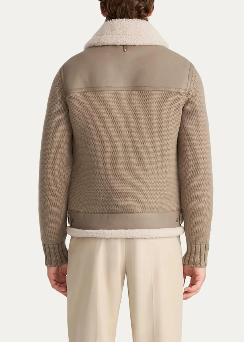 Mackage Men's Torrian Suede Shearling Jacket | Thumbnail 3 Mackage Men's Torrian Suede Shearling Jacket | Thumbnail 3