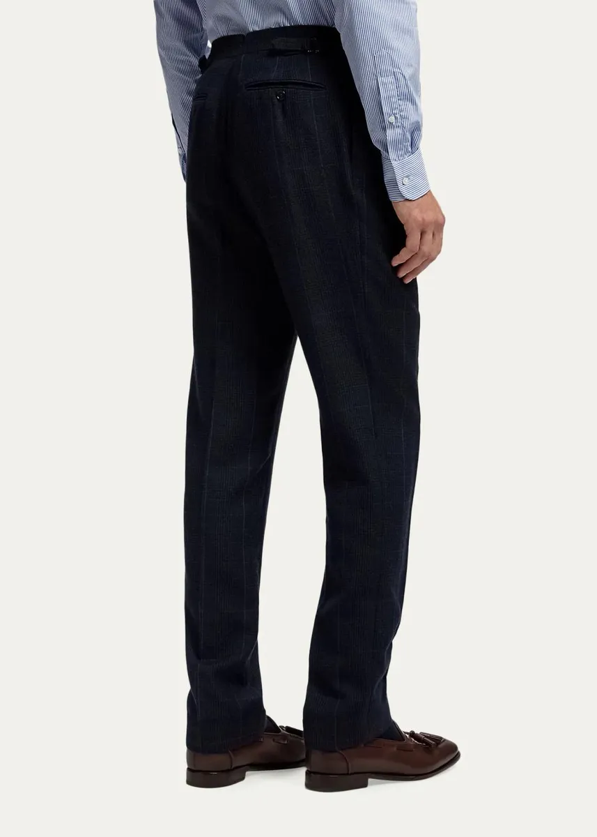 Ralph Lauren Purple Label Men's Gregory Hand-Tailored Cashmere Pleated Trousers | Thumbnail 3 Ralph Lauren Purple Label Men's Gregory Hand-Tailored Cashmere Pleated Trousers | Thumbnail 3