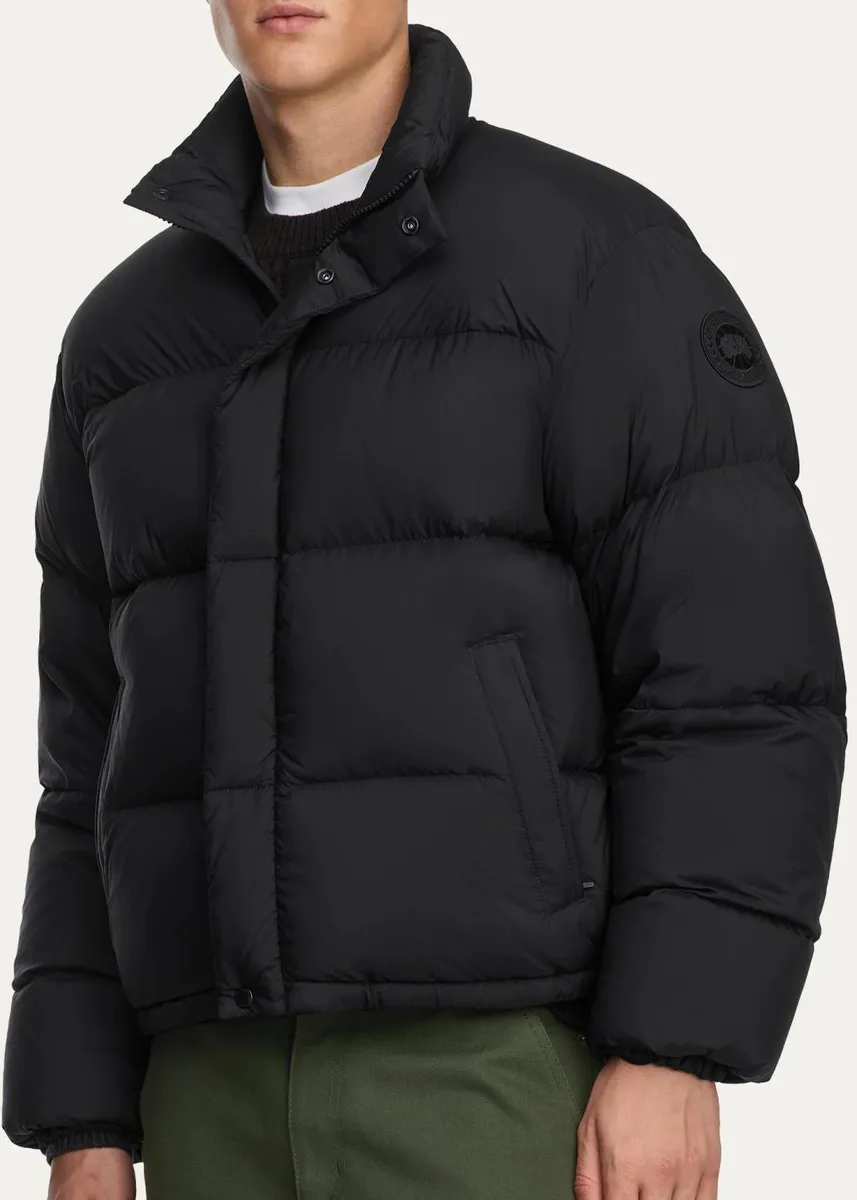 Canada Goose Men's Sterling Quilted Down Short Nylon Puffer Jacket | Thumbnail 4 Canada Goose Men's Sterling Quilted Down Short Nylon Puffer Jacket | Thumbnail 4