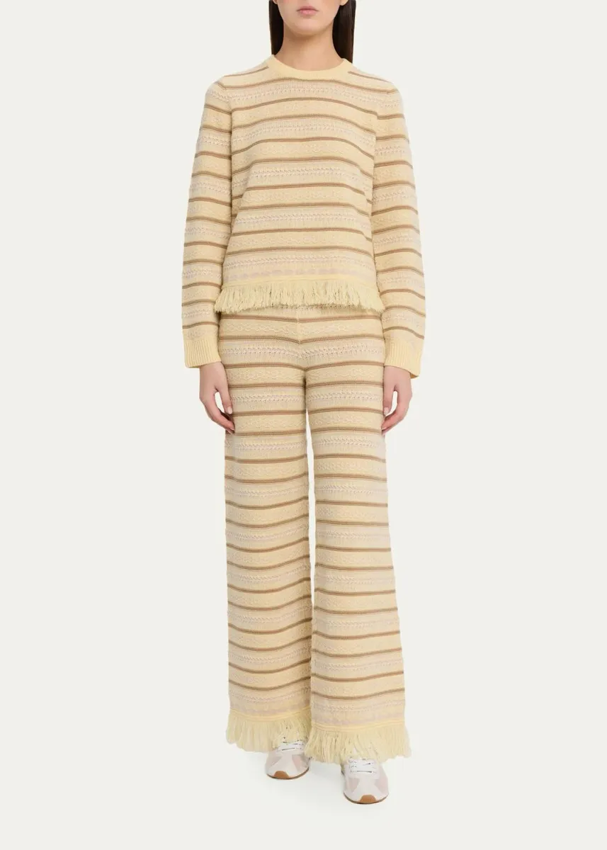 Guest In Residence Western Striped Wool-Cashmere Sweater | Thumbnail 2 Guest In Residence Western Striped Wool-Cashmere Sweater | Thumbnail 2