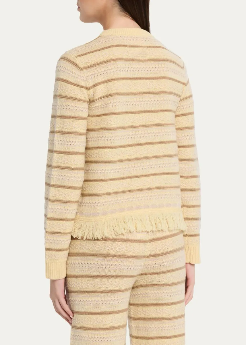 Guest In Residence Western Striped Wool-Cashmere Sweater | Thumbnail 3 Guest In Residence Western Striped Wool-Cashmere Sweater | Thumbnail 3