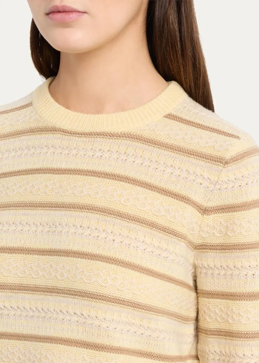 Guest In Residence Western Striped Wool-Cashmere Sweater | Thumbnail 5 Guest In Residence Western Striped Wool-Cashmere Sweater | Thumbnail 5