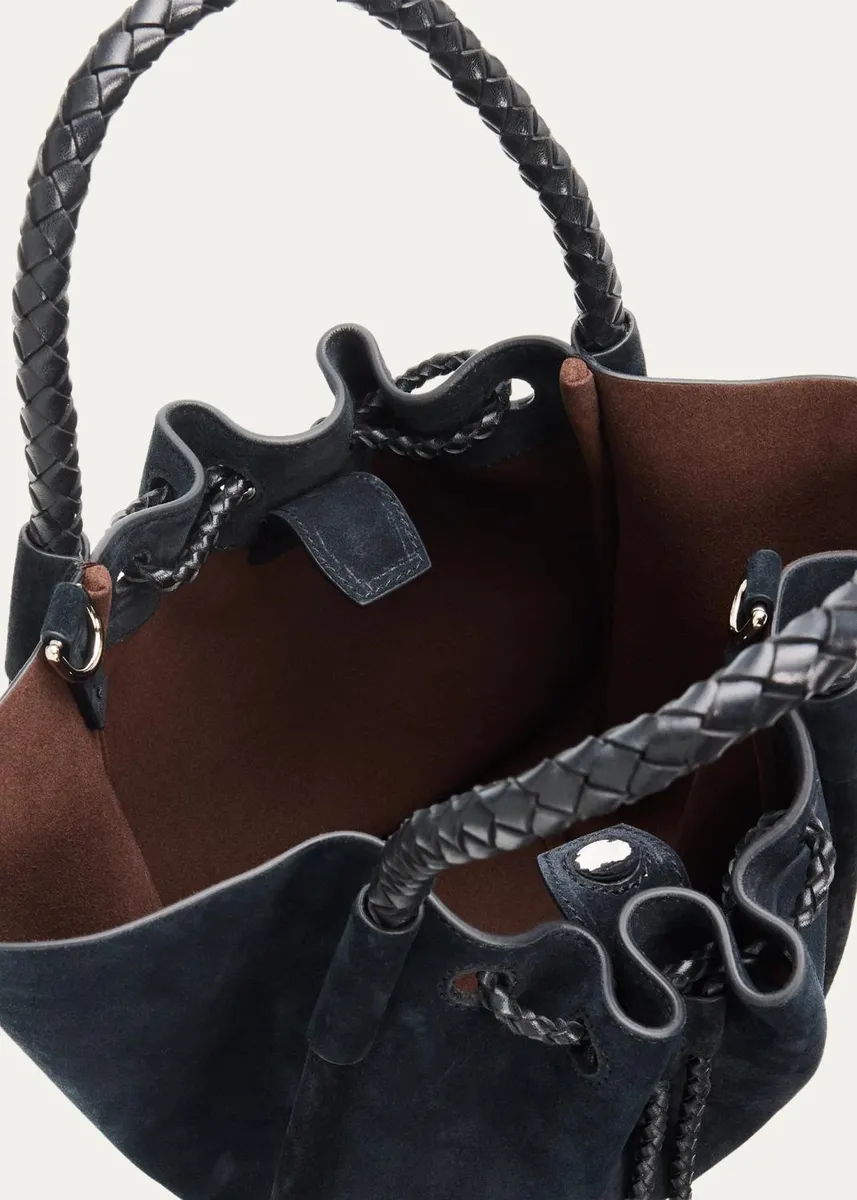 Proenza Schouler Small Ruched Suede Tote Bag | Thumbnail 3 Proenza Schouler Small Ruched Suede Tote Bag | Thumbnail 3