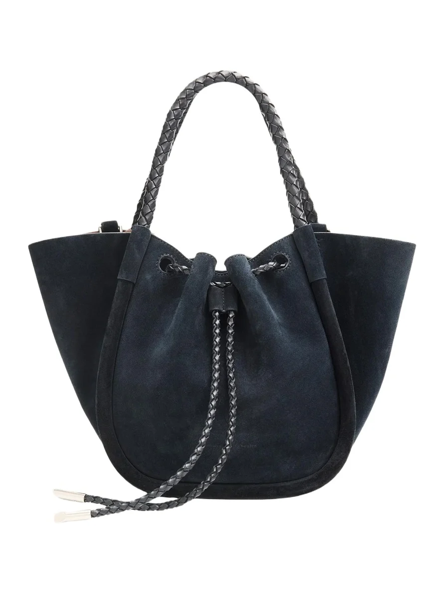 Small Ruched Suede Tote Bag Small Ruched Suede Tote Bag