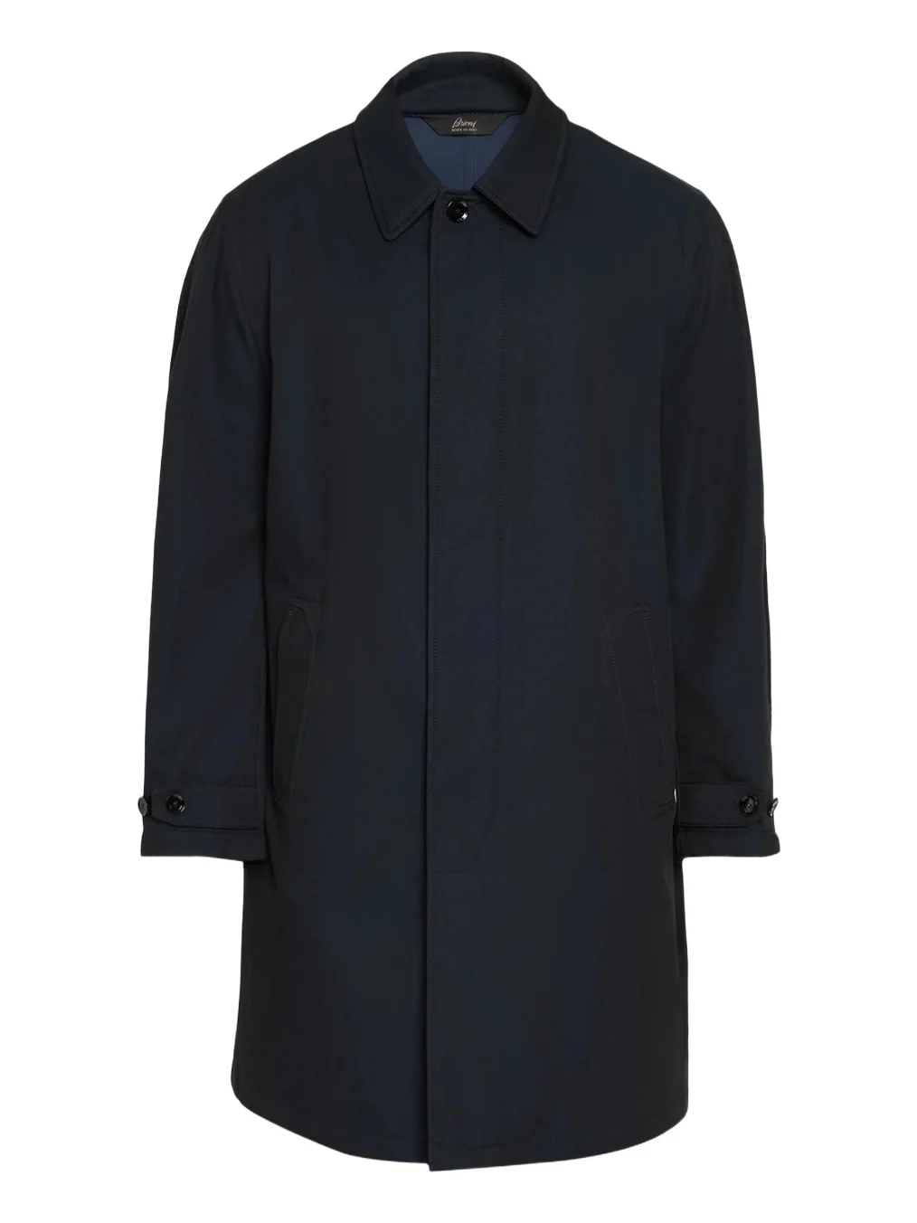 Brioni Men's Wool-Blend Mid-Length Car Coat