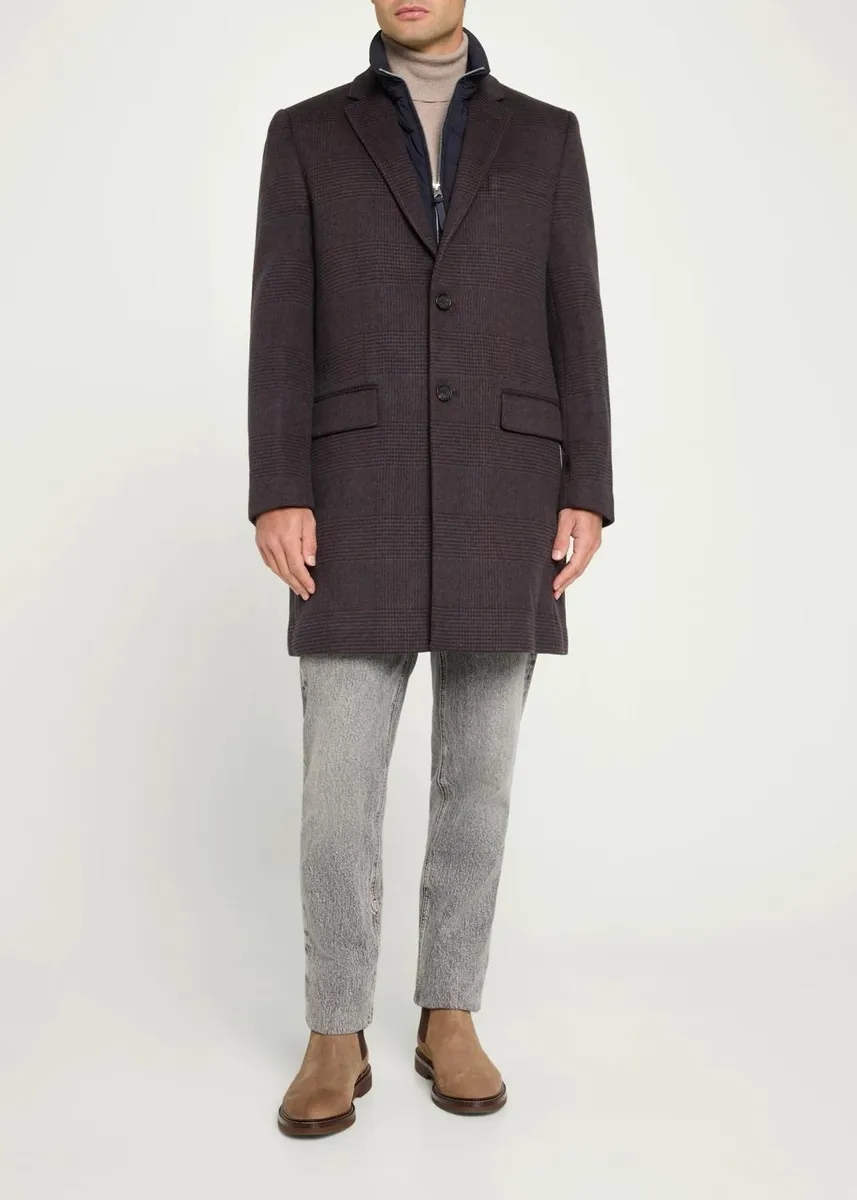 Mackage Men's Emmanuel Double-Face Wool Check Shirt Jacket | Thumbnail 2 Mackage Men's Emmanuel Double-Face Wool Check Shirt Jacket | Thumbnail 2