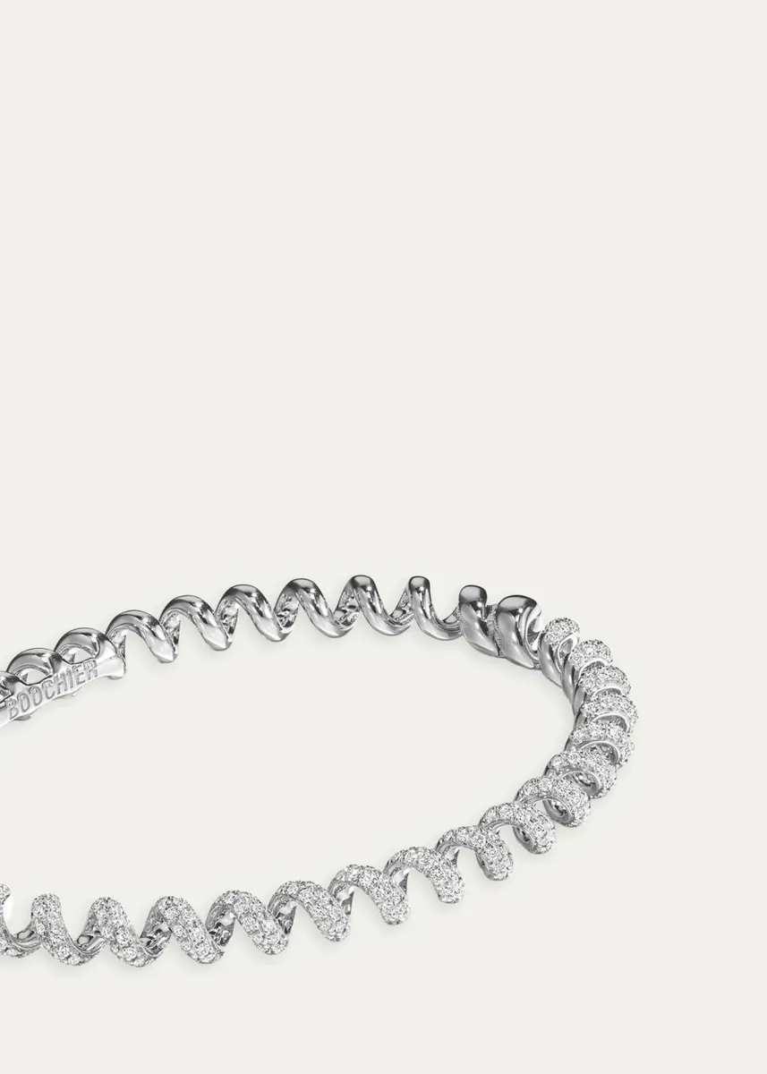 Boochier 18K Yellow Gold Diamond Slinkee Bangle | Thumbnail 2
